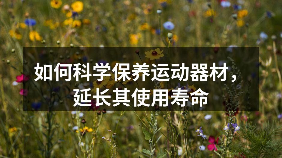 定期清洁运动器材可延长使用寿命