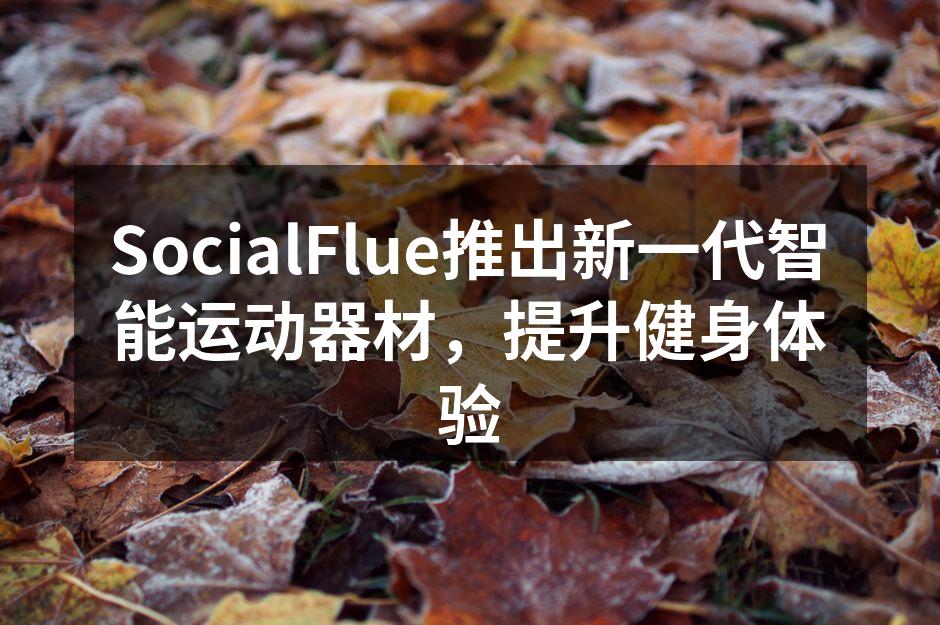SocialFlue新款智能跑步机,助力健身新体验。